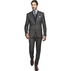 Garnitury: garnitur elmer 311 szary slim fit