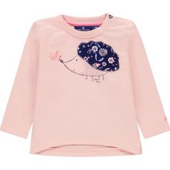 Bluza w kolorze jasnoróżowym. Czerwone bluzy niemowlęce Tom Tailor, z aplikacjami, z bawełny. W wyprzedaży za 49,95 zł.