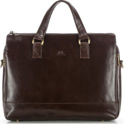 Torba na laptopa. Pomarańczowe torby męskie skórzane Wittchen, w paski, ze skóry, eleganckie. W wyprzedaży za 479,90 zł.