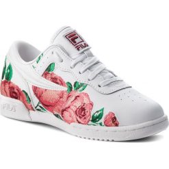 Sneakersy FILA - Original Fitness Embroidery 5FM00014.155 White/Desert Flower/Black. Białe sneakersy damskie Fila, z aplikacjami, ze skóry ekologicznej, bez obcasa, na płaskiej podeszwie, bez zapięcia. W wyprzedaży za 289,00 zł.