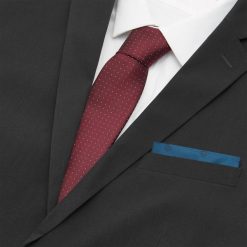 Zestaw krawat i poszetka - Bordowy. Czerwone krawaty męskie marki Reserved. Za 59,99 zł.