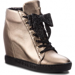 Sneakersy CARINII - B4518 L94-F81-000-B88. Żółte półbuty damskie marki Carinii, ze skóry. W wyprzedaży za 309,00 zł.