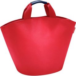 Shopper bag damskie: Shopper bag w kolorze czerwonym – 60 x 42 x 13 cm