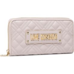 Duży Portfel Damski LOVE MOSCHINO - JC5620PP0AKA0110 Avorio. Brązowe portfele damskie Love Moschino, bez wzorów, ze skóry ekologicznej. W wyprzedaży za 289,00 zł.