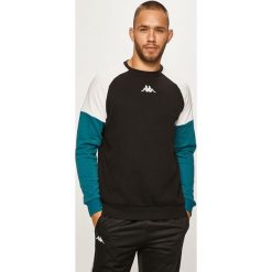 Kappa - Bluza. Czarne bluzy męskie Kappa, s, z bawełny, z okrągłym kołnierzem. W wyprzedaży za 159,90 zł.