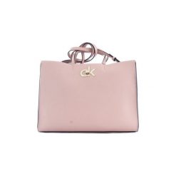 Torby shopper Calvin Klein Jeans K60K605605. Brązowe torby damskie na zakupy Calvin Klein Jeans, bez wzorów, z jeansu, bez dodatków. Za 701,65 zł.