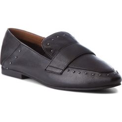 Lordsy INUOVO - 9076 Black. Czarne mokasyny damskie marki Inuovo, ze skóry, bez obcasa, na obcasie. W wyprzedaży za 179,00 zł.