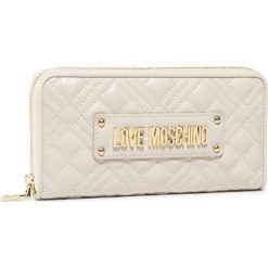 Duży portfel damski LOVE MOSCHINO JC5600PP1ALA0110. Brązowe portfele damskie Love Moschino, bez wzorów. W wyprzedaży za 289,00 zł.