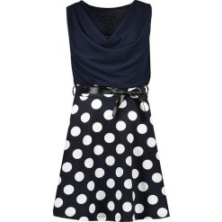 Sukienka w kolorze granatowym. Niebieskie sukienki damskie Pretty Closet, w paski, z tkaniny, bez kołnierzyka, bez rękawów, mini, rozkloszowane. W wyprzedaży za 115,95 zł.