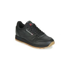 Buty Reebok Classic CL LTHR. Czarne trampki i tenisówki damskie Reebok Classic, bez wzorów, bez zapięcia. Za 399,00 zł.