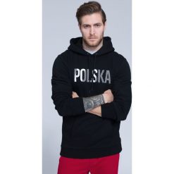 Bluzy męskie: Bluza kibica męska BLM502 - GŁĘBOKA CZERŃ