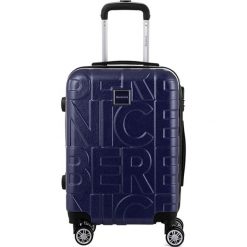 Walizka w kolorze granatowym - 44 l. Niebieskie walizki Murano, Berenice, bez wzorów, z materiału. W wyprzedaży za 189,95 zł.