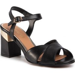 Sandały LASOCKI - 31164-08 Black. Czarne klapki damskie Lasocki, bez wzorów, ze skóry, bez obcasa, na obcasie. Za 179,99 zł.
