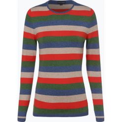Franco Callegari - Sweter damski z dodatkiem kaszmiru, niebieski. Niebieskie swetry damskie marki Franco Callegari, s, w paski, z bawełny, bez rękawów, bez kaptura. Za 229,95 zł.