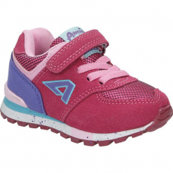 Różowe buty sportowe na rzep American K15110G-1. Czerwone buciki niemowlęce American. Za 69,99 zł.