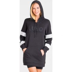 BLUZA LIU JO SPORT. Czarne bluzy sportowe damskie Liu Jo Sport, s, z haftami, z dzianiny, bez rękawów, bez kaptura. Za 589,00 zł.