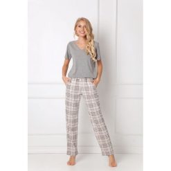 Aruelle - Piżama Lonette. Piżamy damskie Aruelle, s, bez wzorów, z bawełny, z krótkim rękawem. Za 129,90 zł.