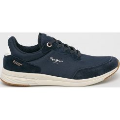 Pepe Jeans - Buty Jayker Basic. Niebieskie sneakersy męskie Pepe Jeans, z okrągłym noskiem, na sznurówki. W wyprzedaży za 279,90 zł.