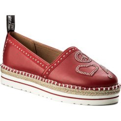 Espadryle LOVE MOSCHINO - JA10093G15IC050A Rosso. Szare espadryle damskie marki Love Moschino, z materiału. W wyprzedaży za 349,00 zł.
