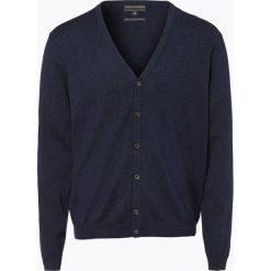 Swetry męskie: Finshley & Harding - Sweter męski – Pima-Cotton/Kaszmir, niebieski