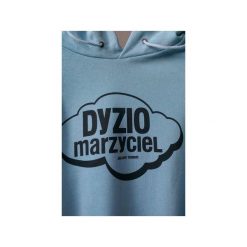 Dyzio marzyciel. Niebieskie bluzy damskie marki Kurdemol, z dresówki, z kapturem. Za 159,00 zł.