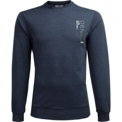 Bluza męska BLM600A - ciemny granat melanż - Outhorn. Czarne bluzy męskie Outhorn, m, bez wzorów, bez kołnierzyka, bez rękawów, bez kaptura. W wyprzedaży za 59,99 zł.