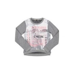 Dirkje Bluza Dziewczęca W Kropki 110 Szary. Szare bluzy dziewczęce marki Dirkje, z napisami. Za 95,00 zł.