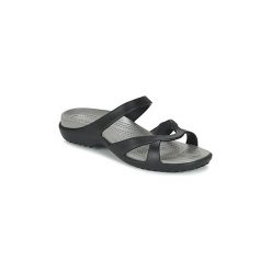 Sandały Crocs MELEEN TWIST. Czarne klapki damskie Crocs. W wyprzedaży za 103,20 zł.