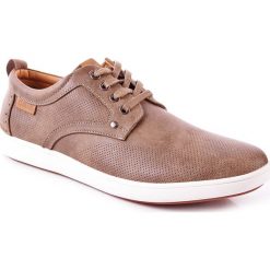 Derby męskie: Półbuty męskie casual brązowe Big Star AA174214