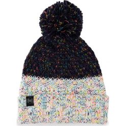 Czapka BUFF - Knitted & Fleece Hat Janna 117851.779.10.00 Night Blue. Niebieskie czapki męskie Buff, z poliesteru. W wyprzedaży za 119,00 zł.