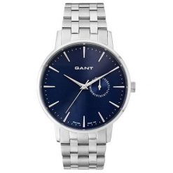 Gant Zegarek Męski w108412. Niebieskie zegarki męskie GANT, ze stali. Za 829,00 zł.