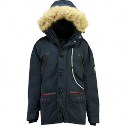 Parka "Carnaval" w kolorze granatowym. Niebieskie parki męskie marki GALVANNI, l, z okrągłym kołnierzem. W wyprzedaży za 454,95 zł.