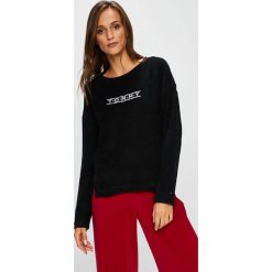 Tommy Hilfiger - Bluza. Czarne bluzy damskie TOMMY HILFIGER, s, z aplikacjami, z bawełny, bez rękawów, bez kaptura. W wyprzedaży za 269,90 zł.