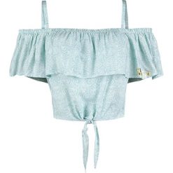 Aladyn Magic Lamp Koszulka damska turkusowy. Niebieskie bluzki damskie marki Aladyn, xxl, z nadrukiem, z materiału, z falbankami, z krótkim rękawem. Za 79,90 zł.