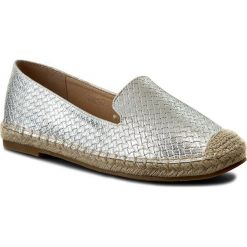 Espadryle JENNY FAIRY - WS56369-3 Srebrny. Szare espadryle damskie Jenny Fairy, bez wzorów, ze skóry ekologicznej, bez obcasa, na płaskiej podeszwie. W wyprzedaży za 29,99 zł.