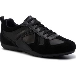 Sneakersy GEOX - U Ravex D U923FD 022BU C9999 Black. Czarne sneakersy męskie Geox, na co dzień, bez wzorów, z zamszu, bez zapięcia. W wyprzedaży za 239,00 zł.