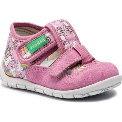 Kapcie FRODDO - G1700221 M Pink. Różowe sandały dziewczęce Froddo, ze skóry, bez zapięcia. W wyprzedaży za 119,00 zł.