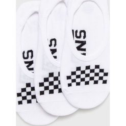 Vans - Skarpetki (3 pack). Białe skarpetki dziewczęce Vans, bez wzorów, z elastanu. Za 59,90 zł.