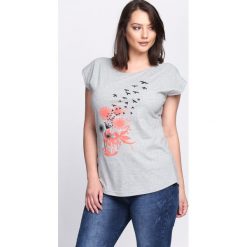T-shirty damskie: Szary T-shirt Sealed With a Kiss