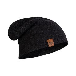 Czapka w kolorze czarnym. Czarne czapki męskie Buff, z materiału. W wyprzedaży za 74,95 zł.
