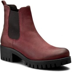Botki damskie lity: Sztyblety KARINO - 1426/166-F Bordo