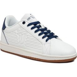 Sneakersy TRUSSARDI JEANS - 77A00215 W708. Białe sneakersy męskie Trussardi Jeans, na co dzień, bez wzorów, z jeansu, eleganckie, bez zapięcia. W wyprzedaży za 299,00 zł.