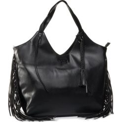 Torebka TRUSSARDI JEANS - Ambra Shopper N/S 75B00869 K299. Czarne torby damskie na zakupy Trussardi Jeans, bez wzorów, z jeansu, klasyczne, bez dodatków. Za 649,00 zł.