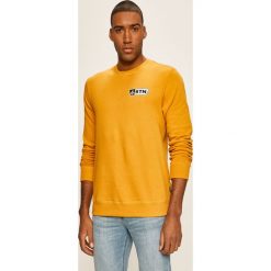 Volcom - Bluza. Żółte bluzy męskie Volcom, s, z nadrukiem, z bawełny, z kapturem, bez rękawów, bez kaptura. W wyprzedaży za 139,90 zł.
