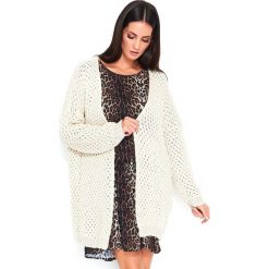 Numinou sweter damski NU_s45 uniwersalny, kremowy. Białe swetry damskie Numinou, s, bez wzorów, eleganckie, z długim rękawem, długie, bez kaptura. Za 219,00 zł.