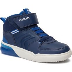 Sneakersy GEOX - J Grayjay B. C J949YC 0BU11 C4226 D Navy/Royal. Niebieskie trampki chłopięce Geox, bez wzorów, ze skóry ekologicznej, bez zapięcia. Za 349,00 zł.