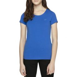 4F Women's T-shirt NOSH4-TSD001-20S. Czarne t-shirty damskie 4f, s, bez wzorów, bez kołnierzyka. W wyprzedaży za 34,99 zł.