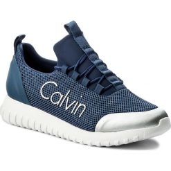 Sneakersy CALVIN KLEIN JEANS - Ron S0506 Steel Blue/Silver. Niebieskie sneakersy męskie Calvin Klein Jeans, bez zapięcia. Za 519,90 zł.