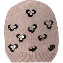 Czapka LIU JO - Beanie Maglia Paille 269014 M0300 Red Sand 61509. Różowe czapki damskie Liu Jo, na zimę, bez wzorów, z wiskozy. W wyprzedaży za 119,00 zł.
