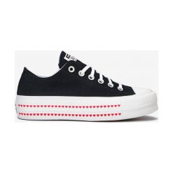 Converse Chuck Taylor All Star Lift Tenisówki Czarny. Czarne trampki i tenisówki damskie Converse, bez wzorów, z materiału, bez zapięcia. Za 378,95 zł.